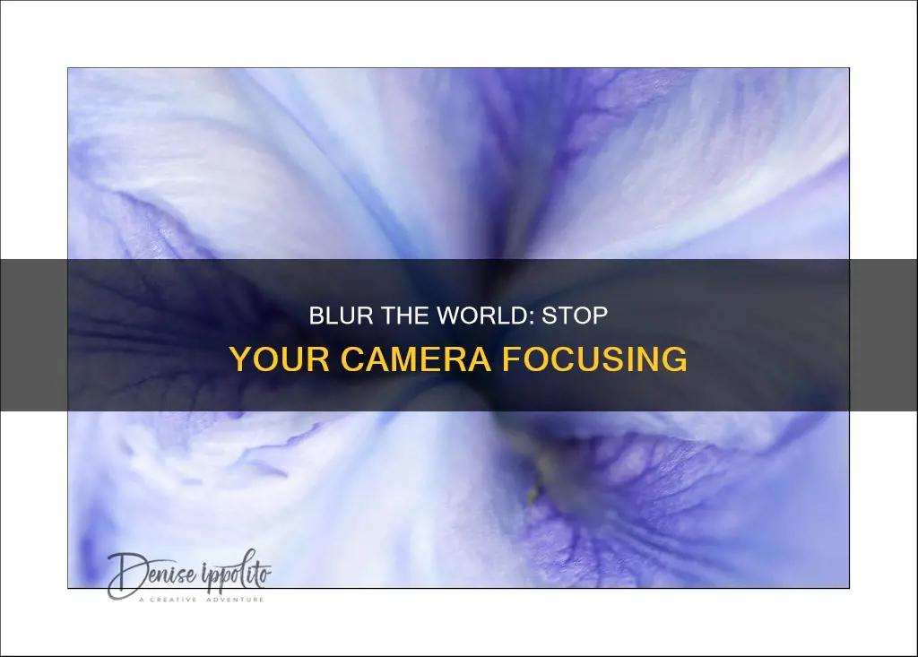 how to stop a camera from focusing on anything