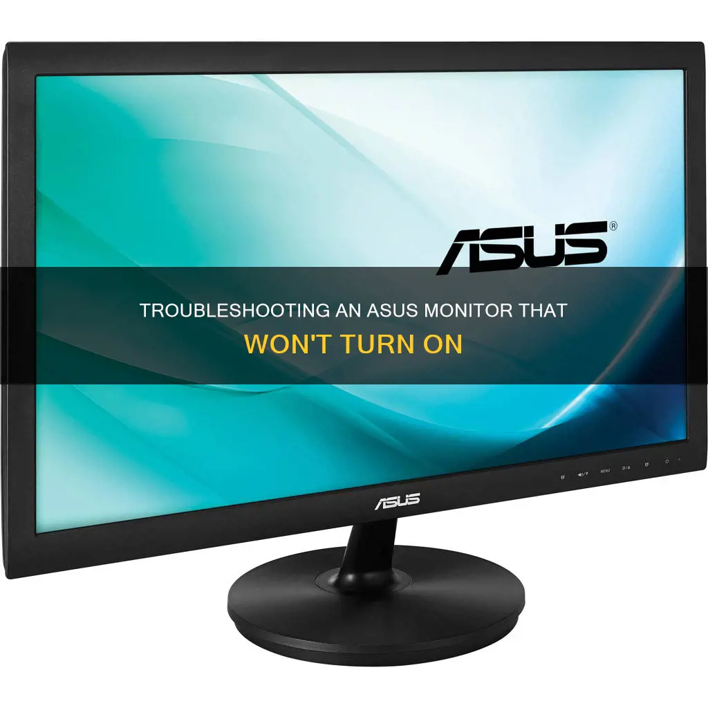 how to stop asus monitor from black