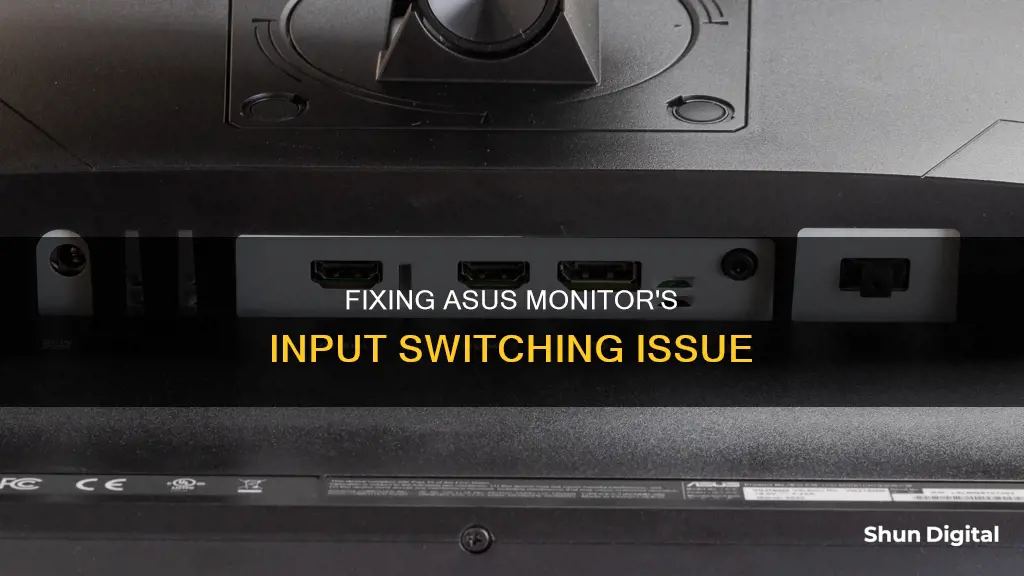 how to stop asus monitor from switching inputs