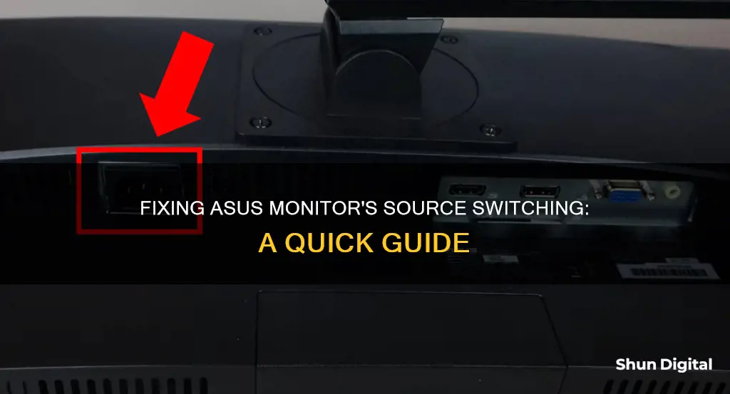 how to stop automatic sorce switching on asus monitor