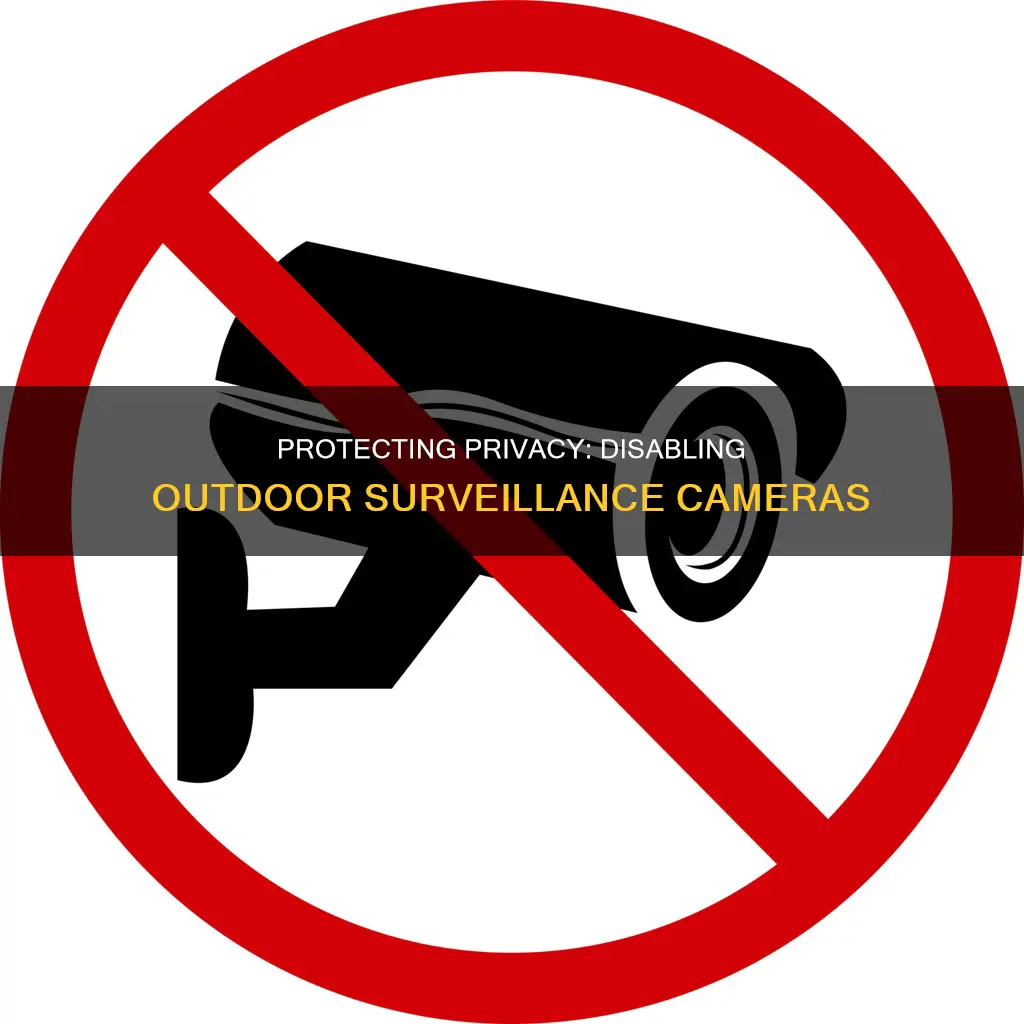 how to stop my outdoor surveillance camera