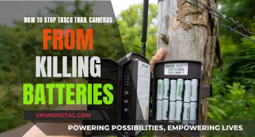 Extend Tasco Trail Camera Battery Life