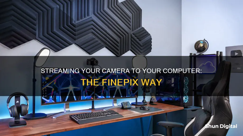 how to stream camera to computer finepix