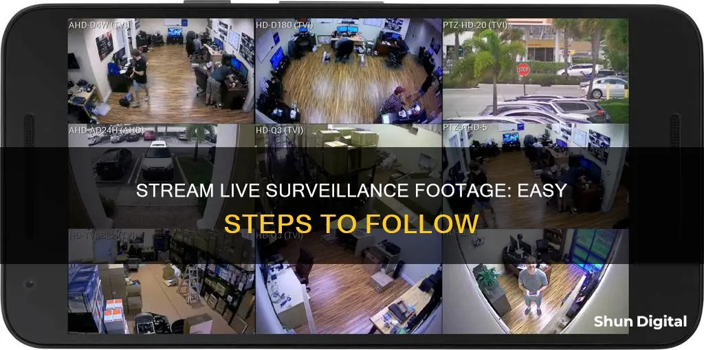 how to stream live from surveillance camera