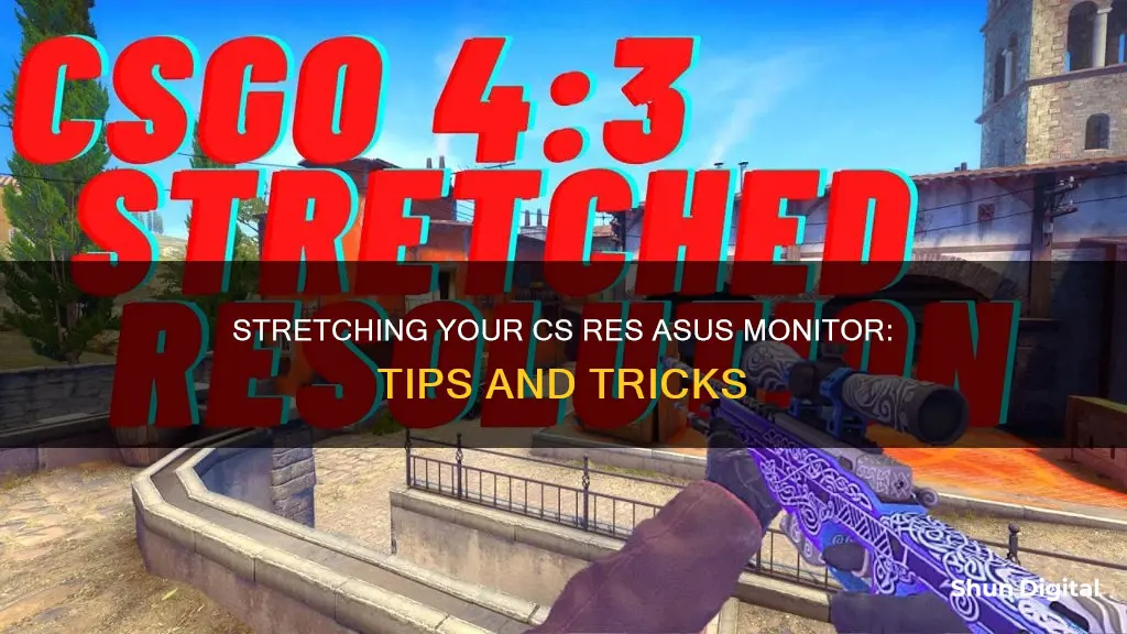 how to stretch cs res asus monitor