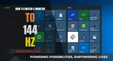 Unlocking 144Hz: A Guide to Switching Your Monitor's Refresh Rate