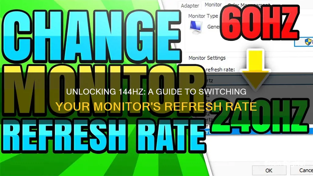 how to switch a monitor to 144 hz