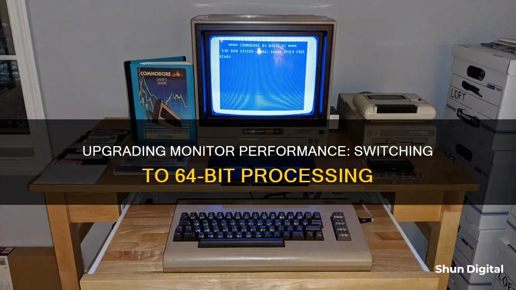 how to switch a monitor to 64 bit