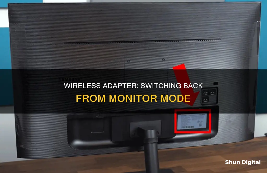 how to switch back wireless adapter from monitor mode