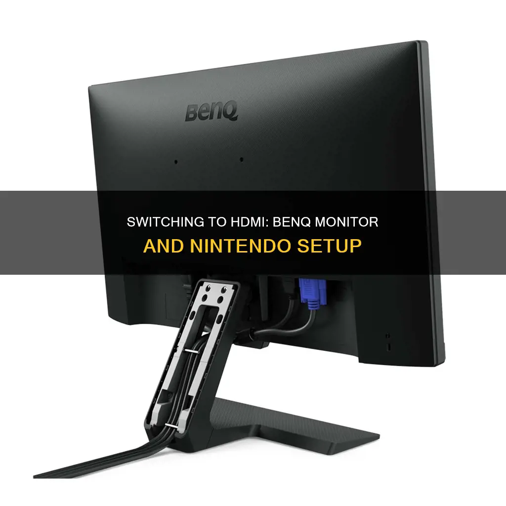 how to switch benq monitor to hdmi nintendo switch