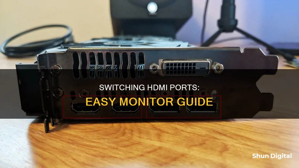 how to switch between hdmi ports on monitor