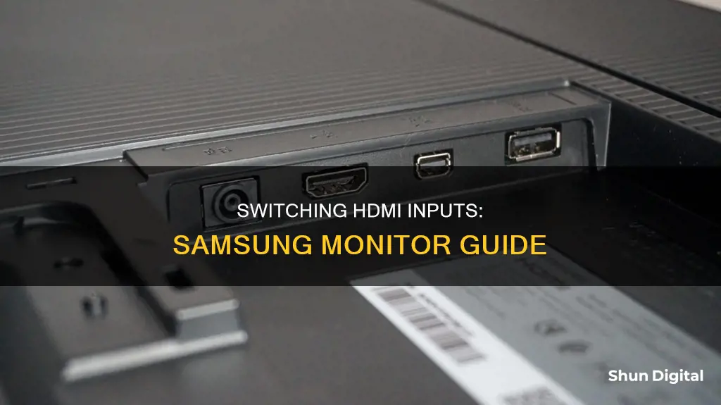 how to switch between multiple hdmi inputs on samsung monitor