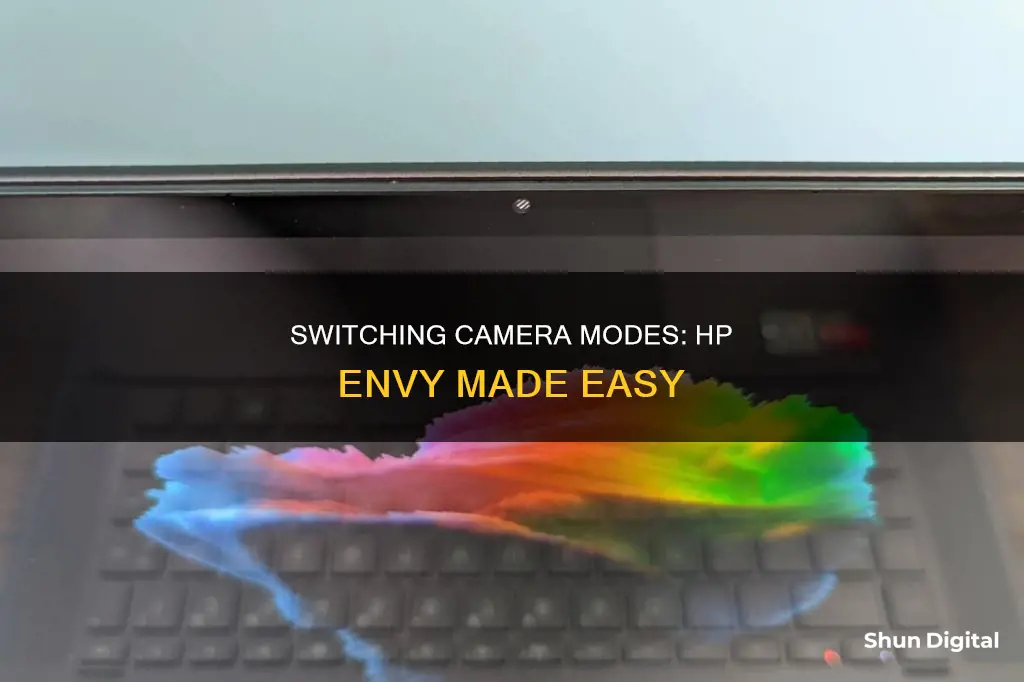 how to switch camera modes on my hp envy