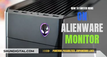 Switching HDMI: Alienware Monitor Guide