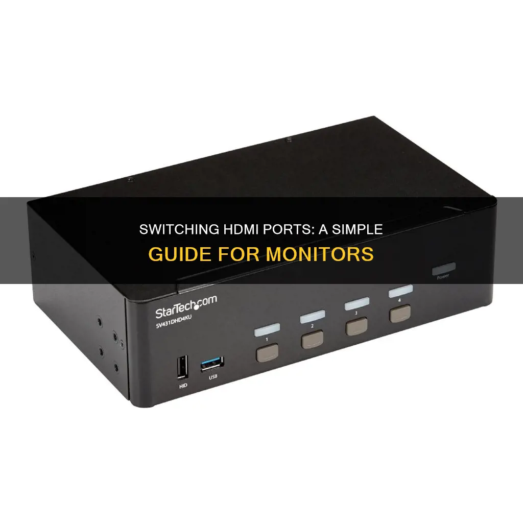 how to switch hdmis on monitor