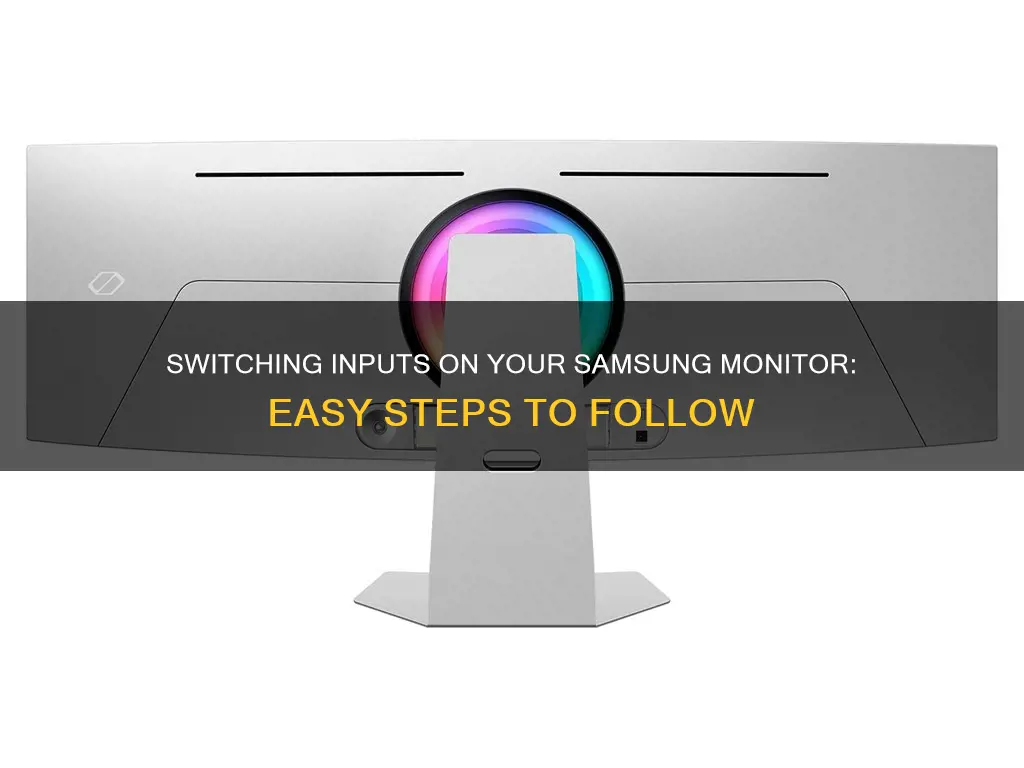 how to switch inputs on samsung monitor