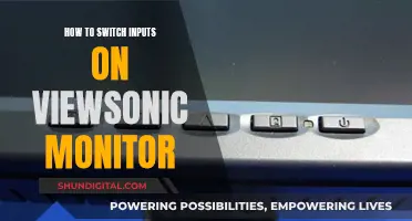 Switching Inputs: ViewSonic Monitor Guide for Beginners