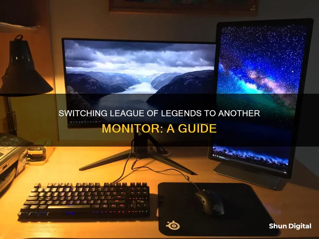 how to switch league to a different monitor