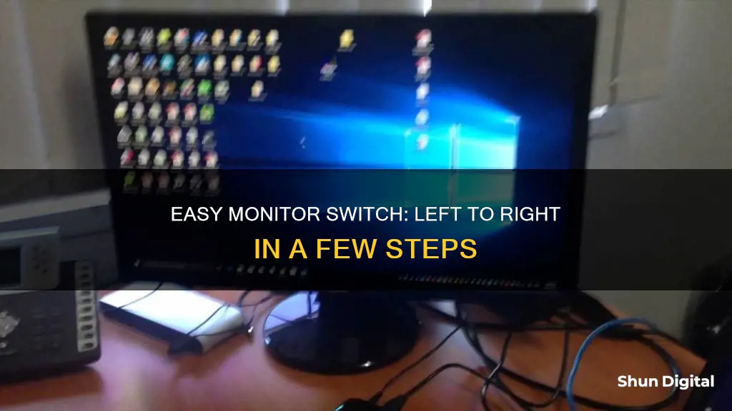 how to switch left and right monitors