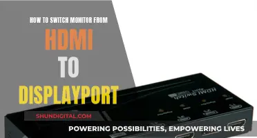 Switching Monitor Connections: HDMI to DisplayPort