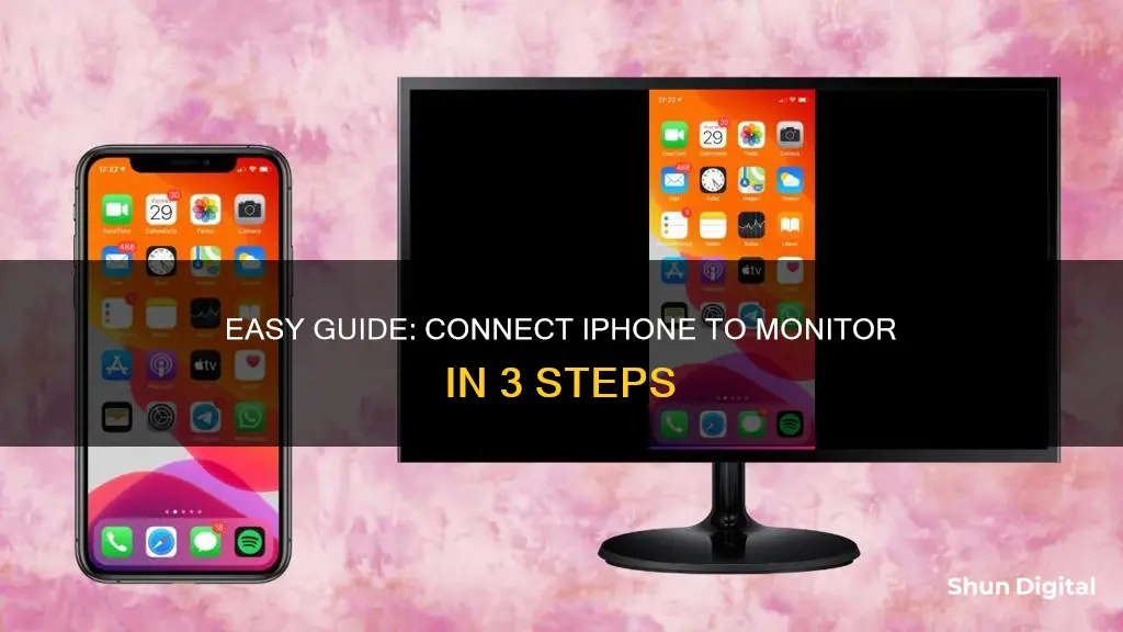 how to switch monitor to iphone