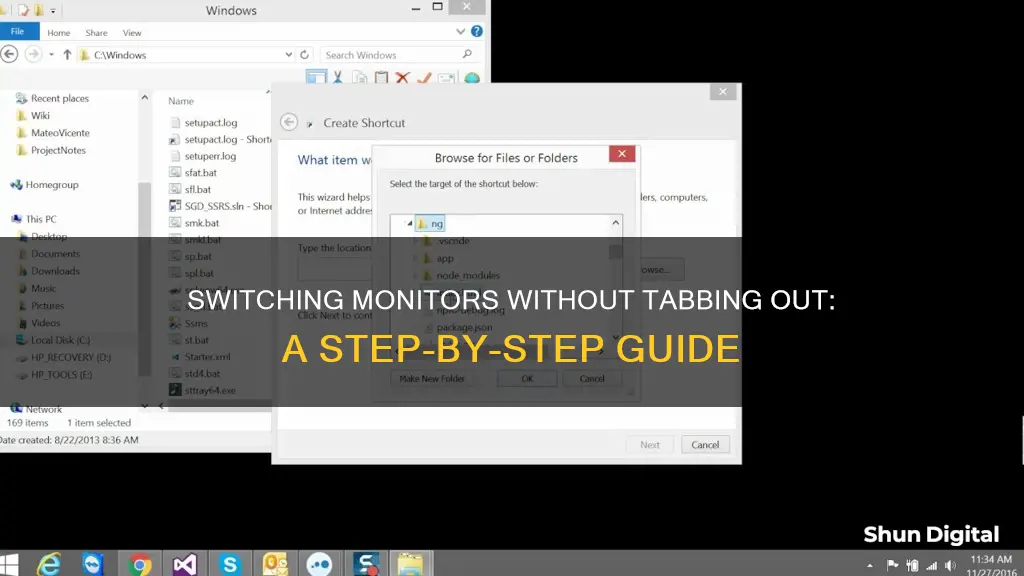 how to switch monitor without tabbing out