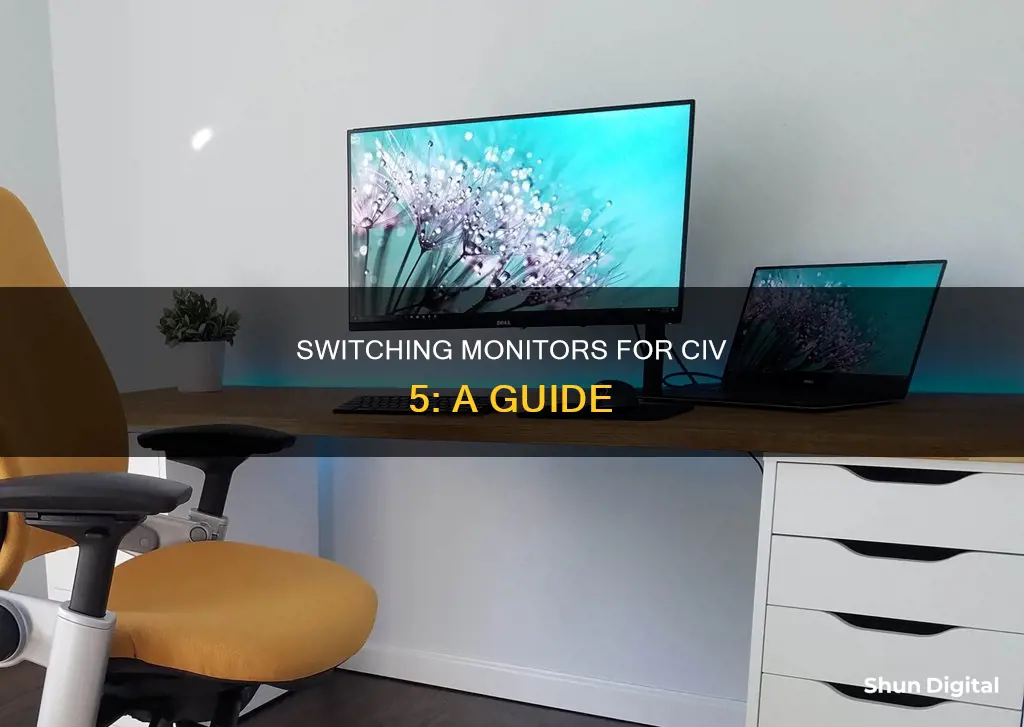 how to switch monitors civ 5