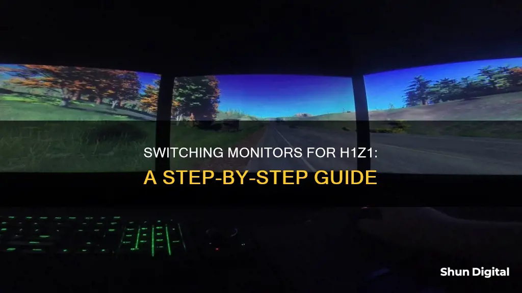 how to switch monitors for h1z1