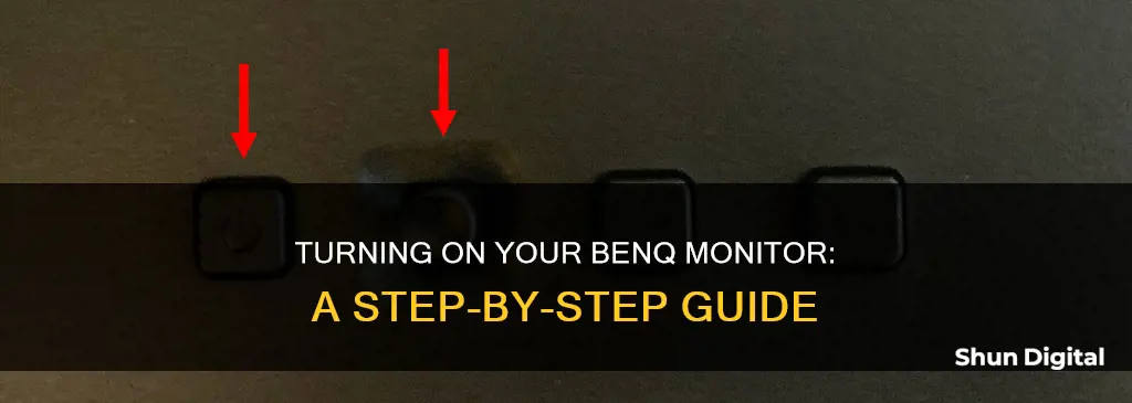 how to switch on benq monitor