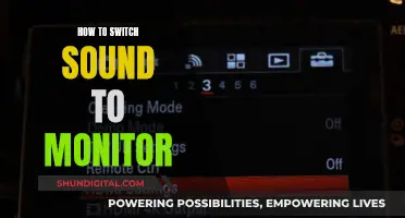 Switching Audio: Monitor Sound Setup Guide