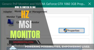 Switching to Smoothness: MSI Monitor 144 Hz Setup Guide