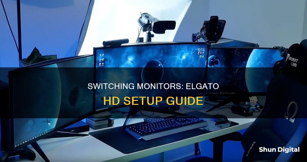 how to switch to a different monitor hd elgato