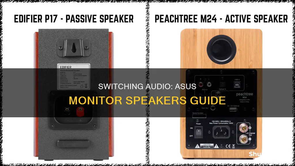 how to switch to asus monitor speakers