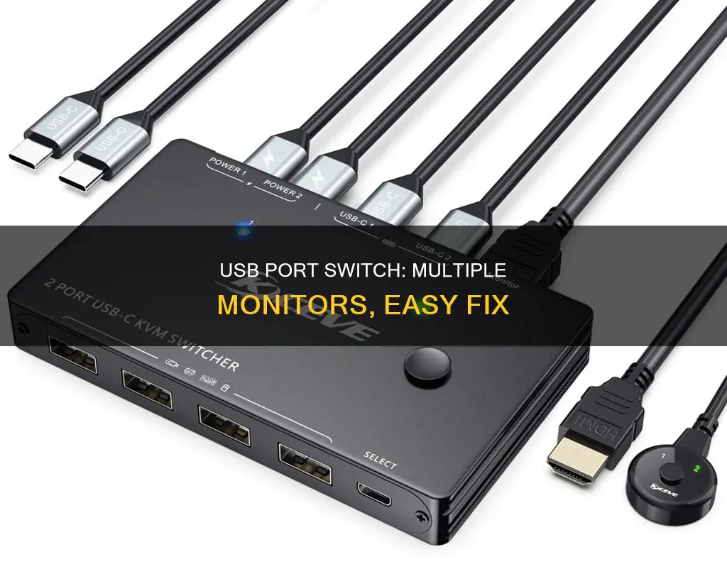 how to switch usb ports with multiple monitors