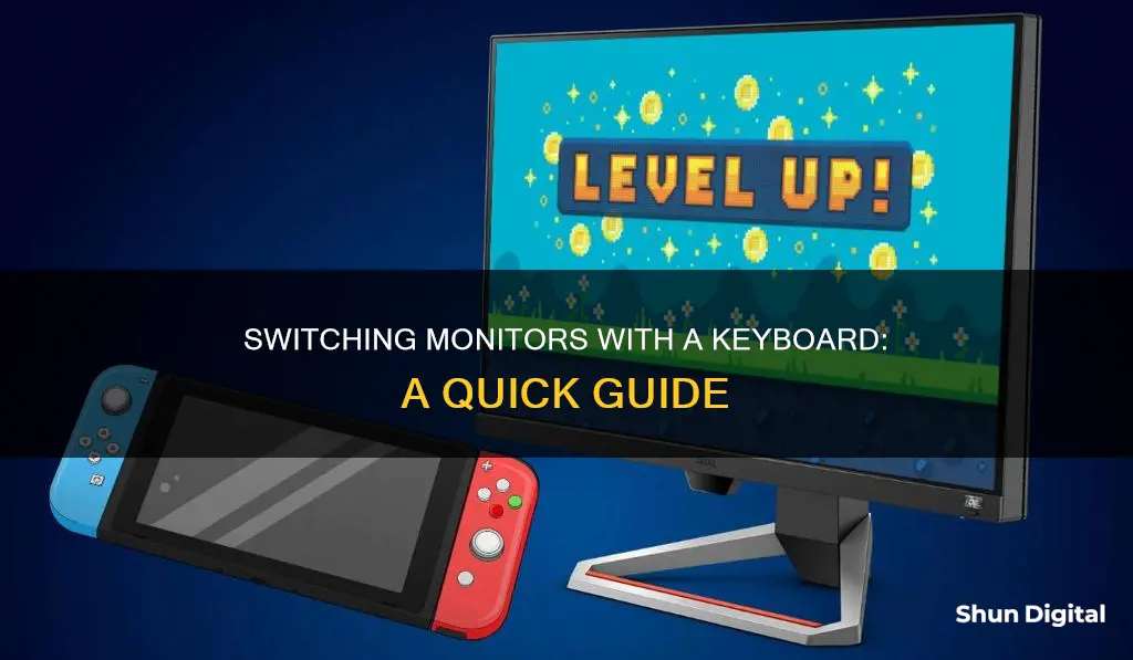 how to switch what monitor an app is inusing keyboard