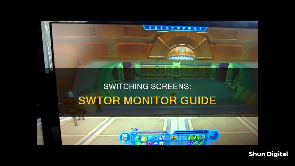 how to switch which monitor swtor is on