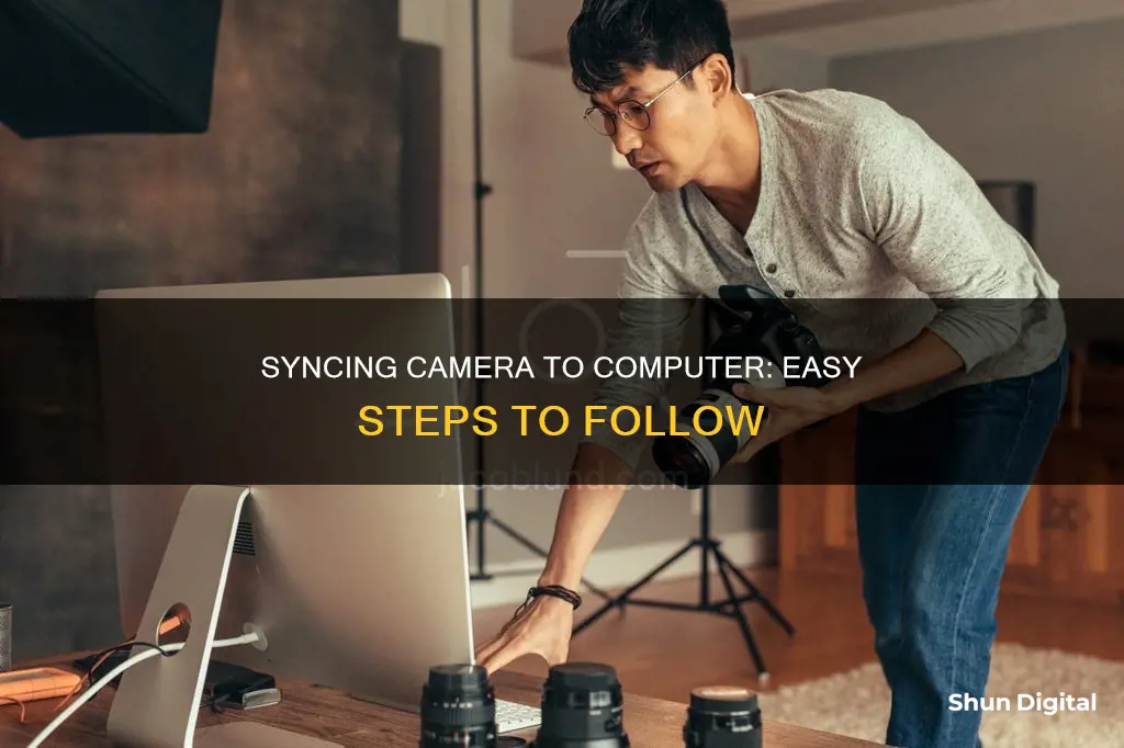 how to sync camera to computer