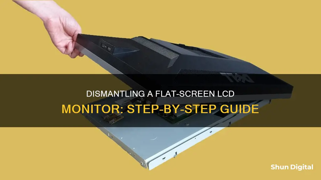 how to take apart a flat scren lcd monitor