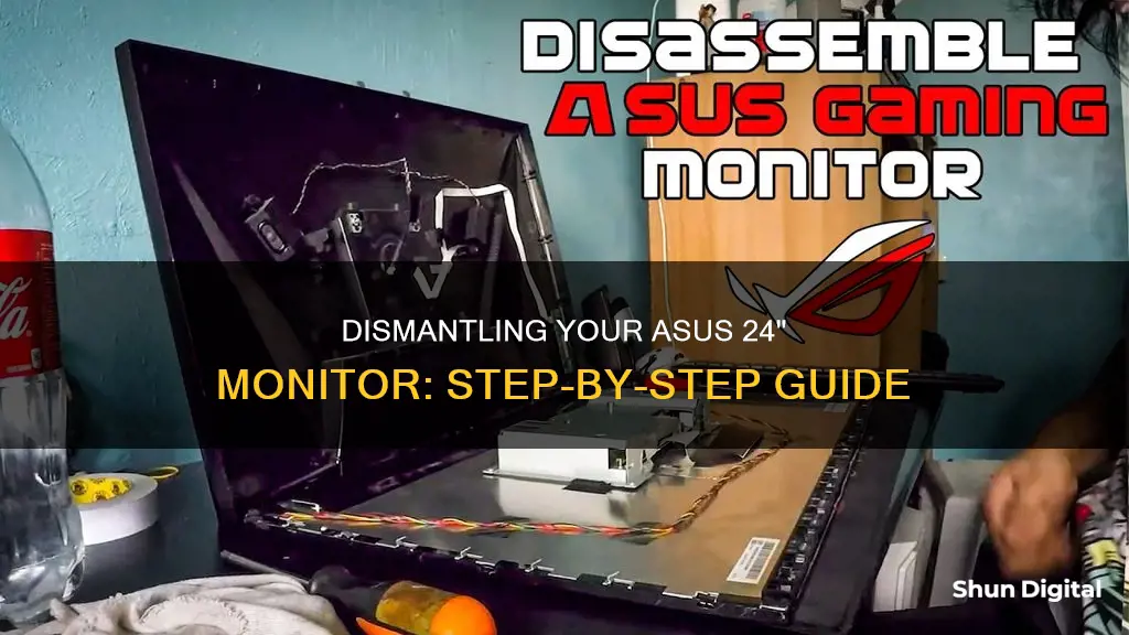 how to take apart an asus 24 monitor