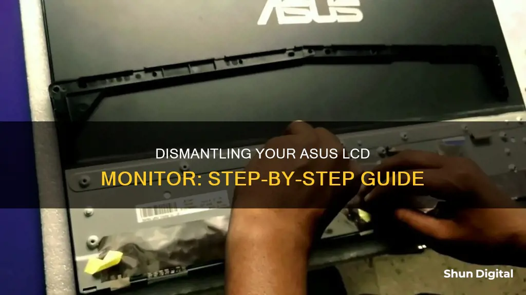 how to take apart asus lcd monitor