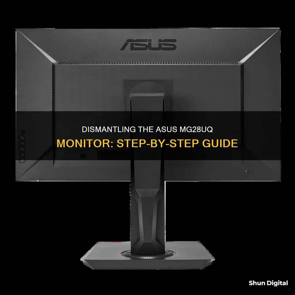 how to take apart asus mg28uq monitor