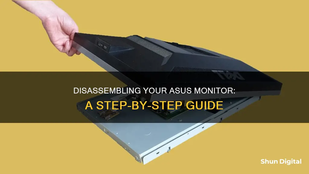 how to take asus monitor back off