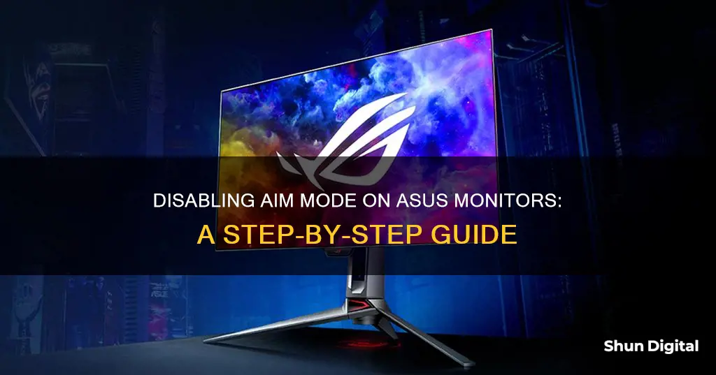 how to take off aim mode asus monitor