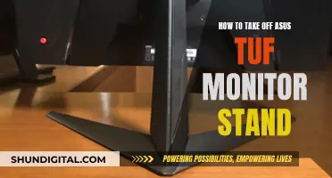 Removing the ASUS TUF Monitor Stand: A Step-by-Step Guide