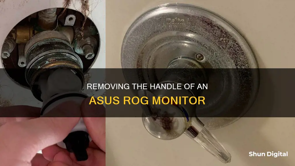 how to take out asus rog monitor handle