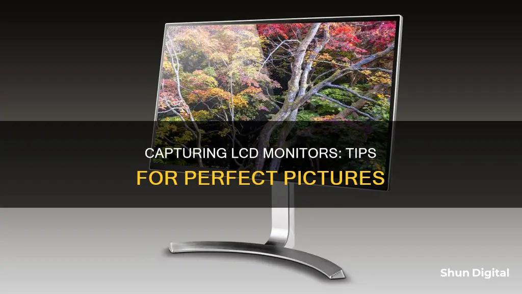 how to take picture of lcd monitor