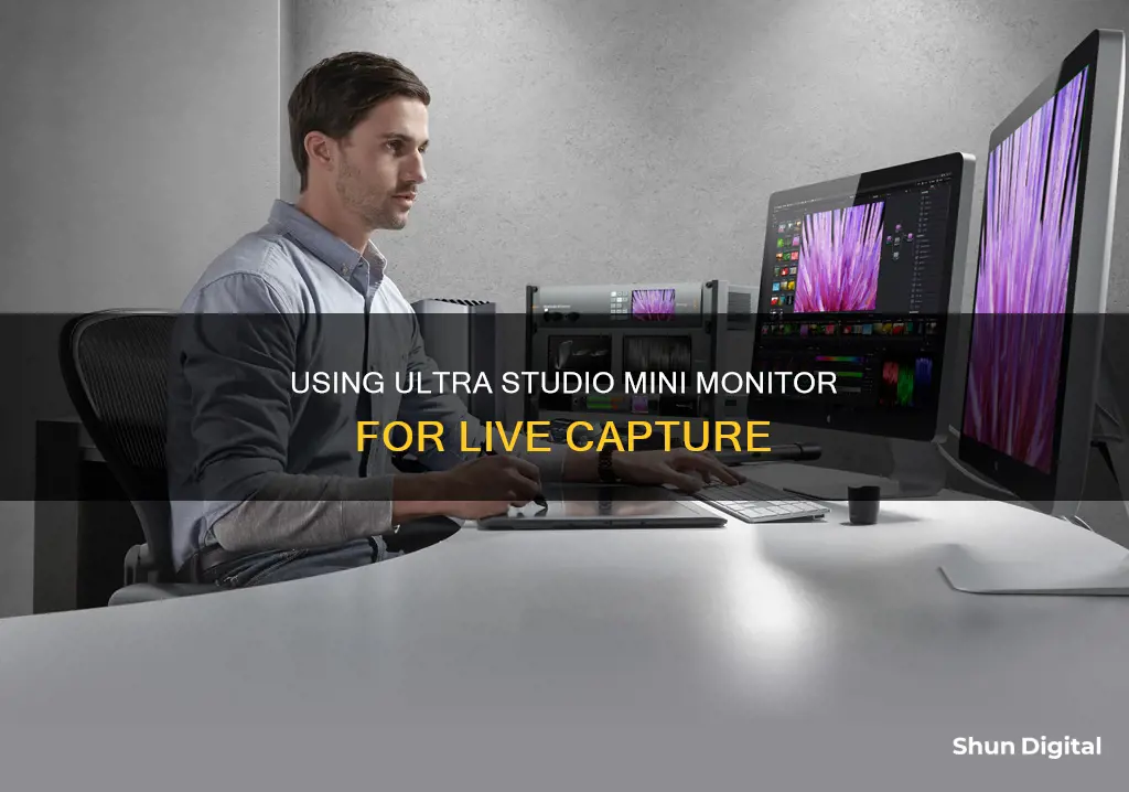 how to take source with blackmagic ultra studio mini monitor