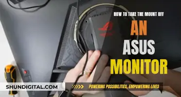 Dismounting an ASUS Monitor: Step-by-Step Guide