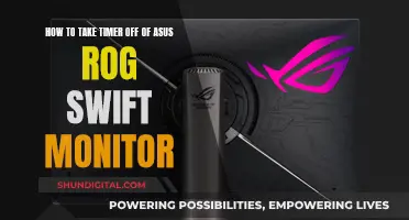 Turning Off Timer on Your ASUS ROG Swift Monitor