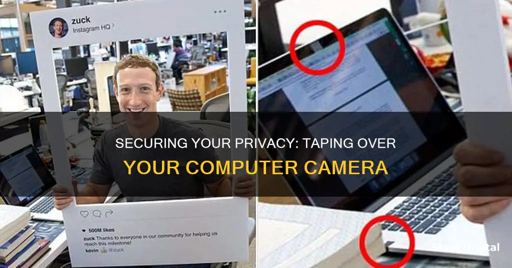 how to tape over computer camera